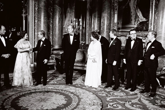 Empfang im Buckingham Palace für die Staats-und Regierungschefs der G7.