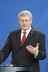 Stephen Harper, Premierminister von Kanada. 27.03.2014