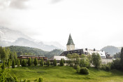 Schloss Elmau in Upper Bavaria’s Wetterstein mountain range, with its delightful scenery, is an attractive backdrop and an ideal venue for this year’s G7 summit