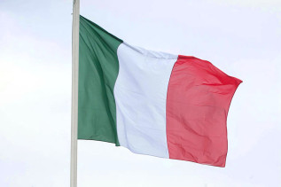 The national flag of Italy