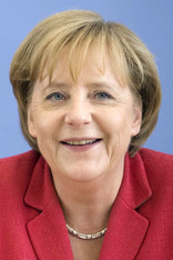 A portrait of Angela Merkel, the German Chancellor