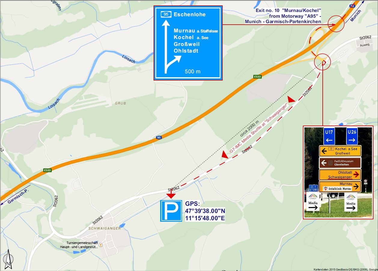 Garmisch-Partenkirchen - car park for media representatives
